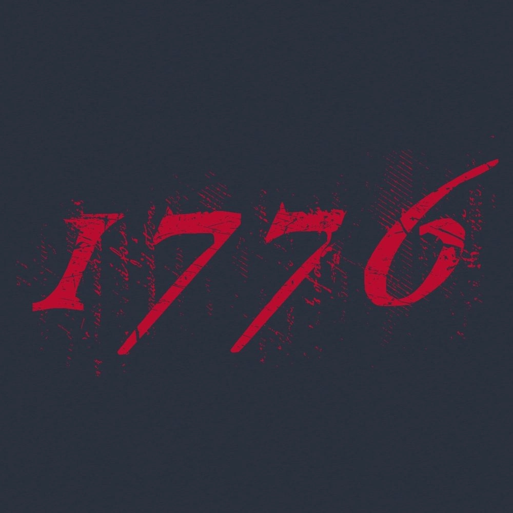 1776 Flag T-Shirt - Midnight Navy