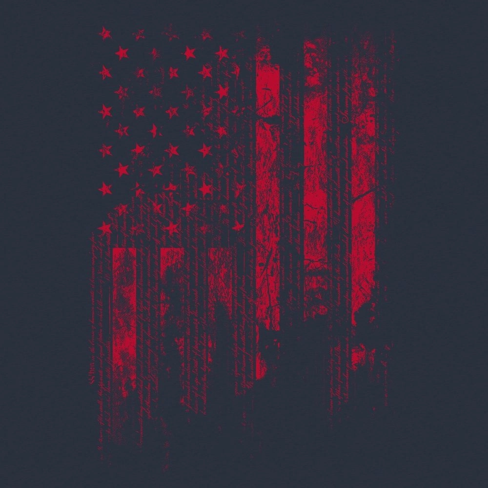 1776 Flag T-Shirt - Midnight Navy