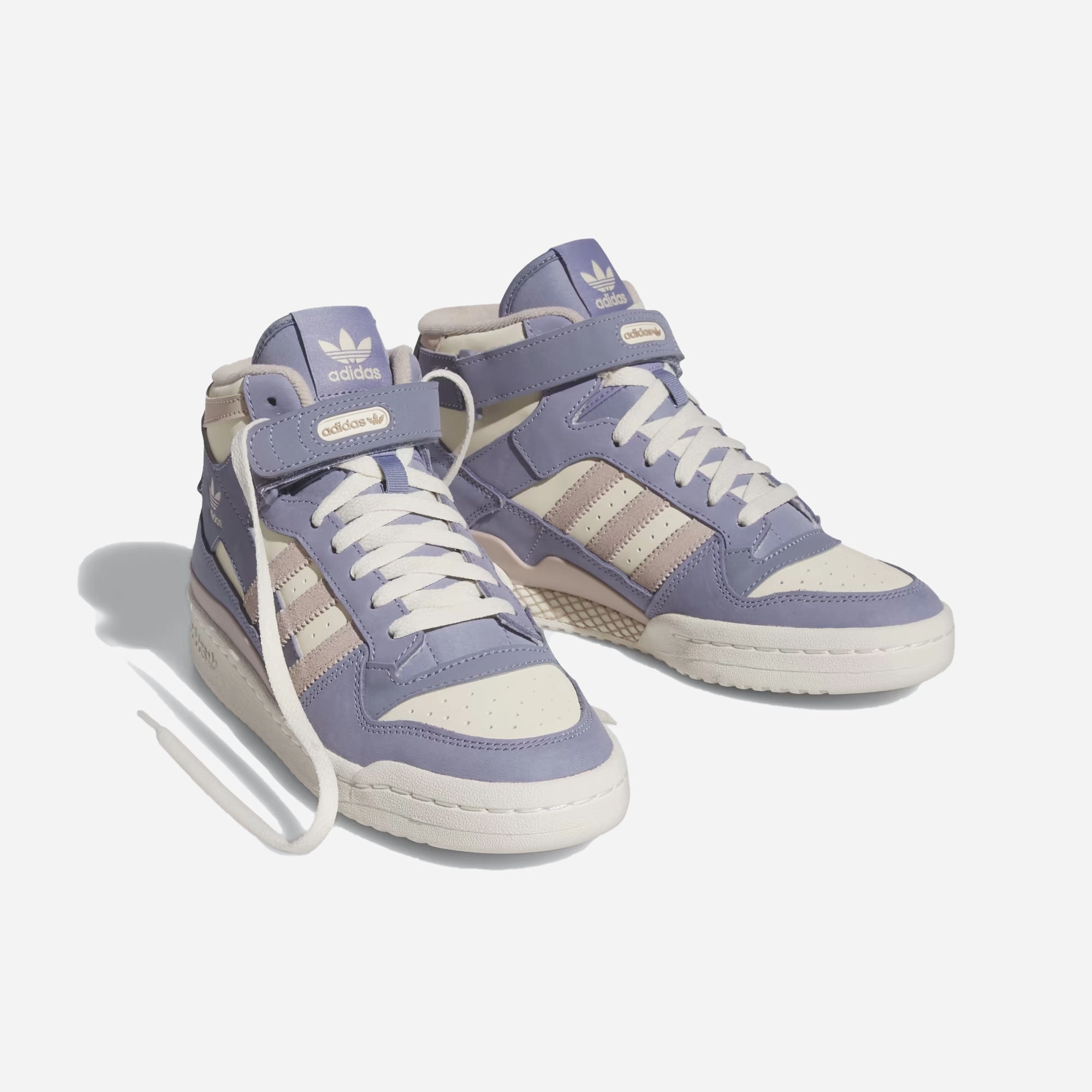 Adidas Originals | FORUM MID TENNIS  { SILVER VIOLET/WONDER TAUPE/WHITE