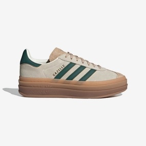 Adidas Originals | GAZELLE  { CREAM WHITE/GREEN/MAGIC BEIGE
