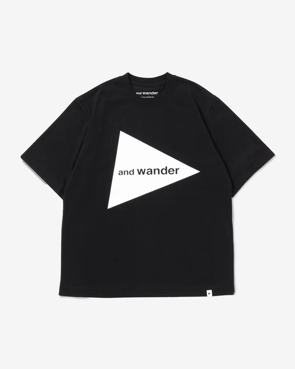 and wander Logo SS T Black