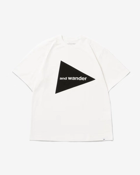 and wander Logo SS T White