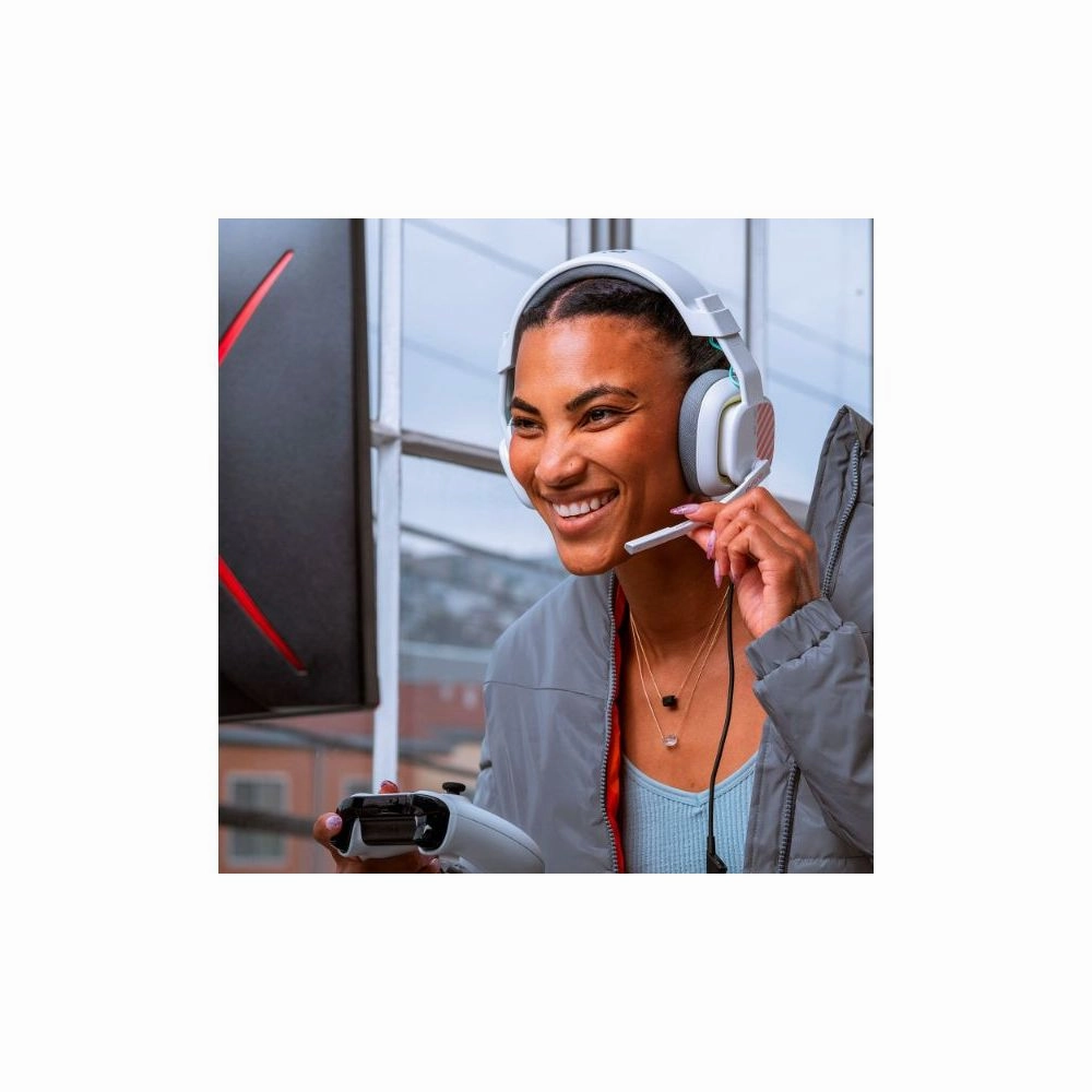 ASTRO Gaming 939-002062 Gen 2 Wired Stereo Over-the-Ear Gaming Headset A10 for PlayStation/PC with Flip-to-Mute Microphone - White