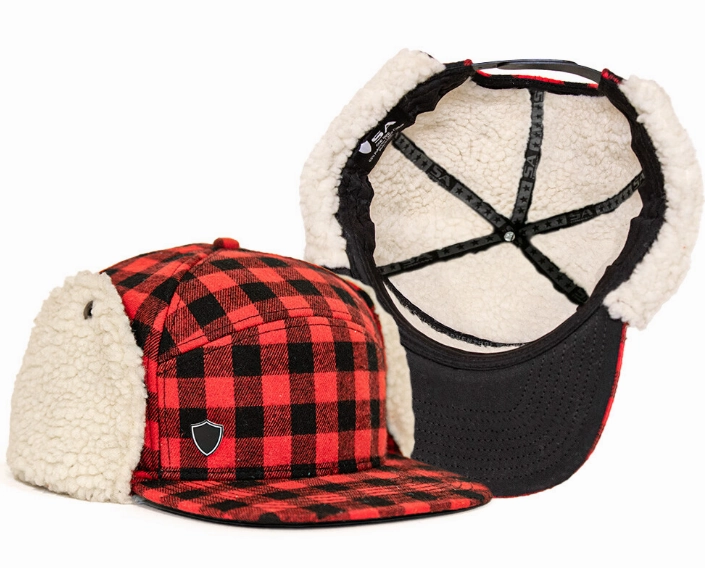 Billed Trapper Hat | Lumberjack Red