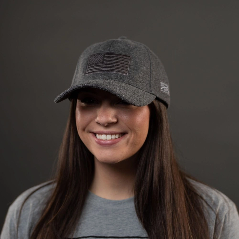 Blackout Flag Stretch Fit Hat - Gray