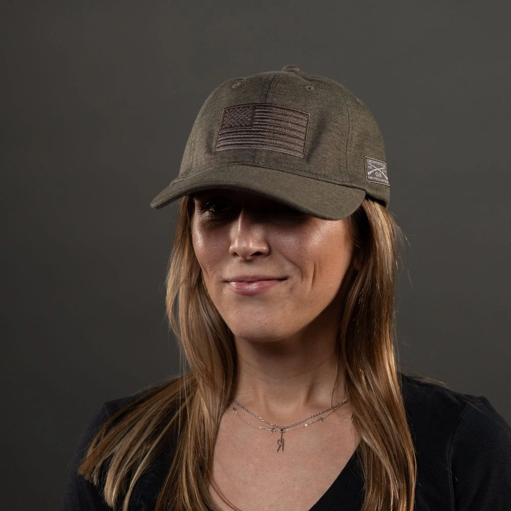Blackout Flag Stretch Fit Hat - Military Green
