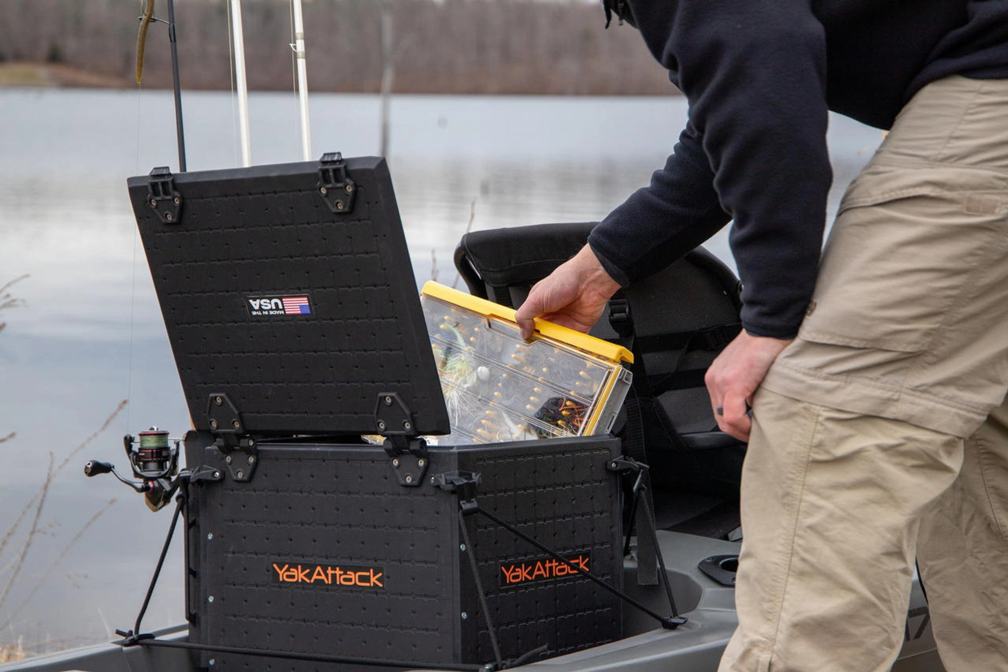 BlackPak Pro Kayak Fishing Crate - 13" x 16"