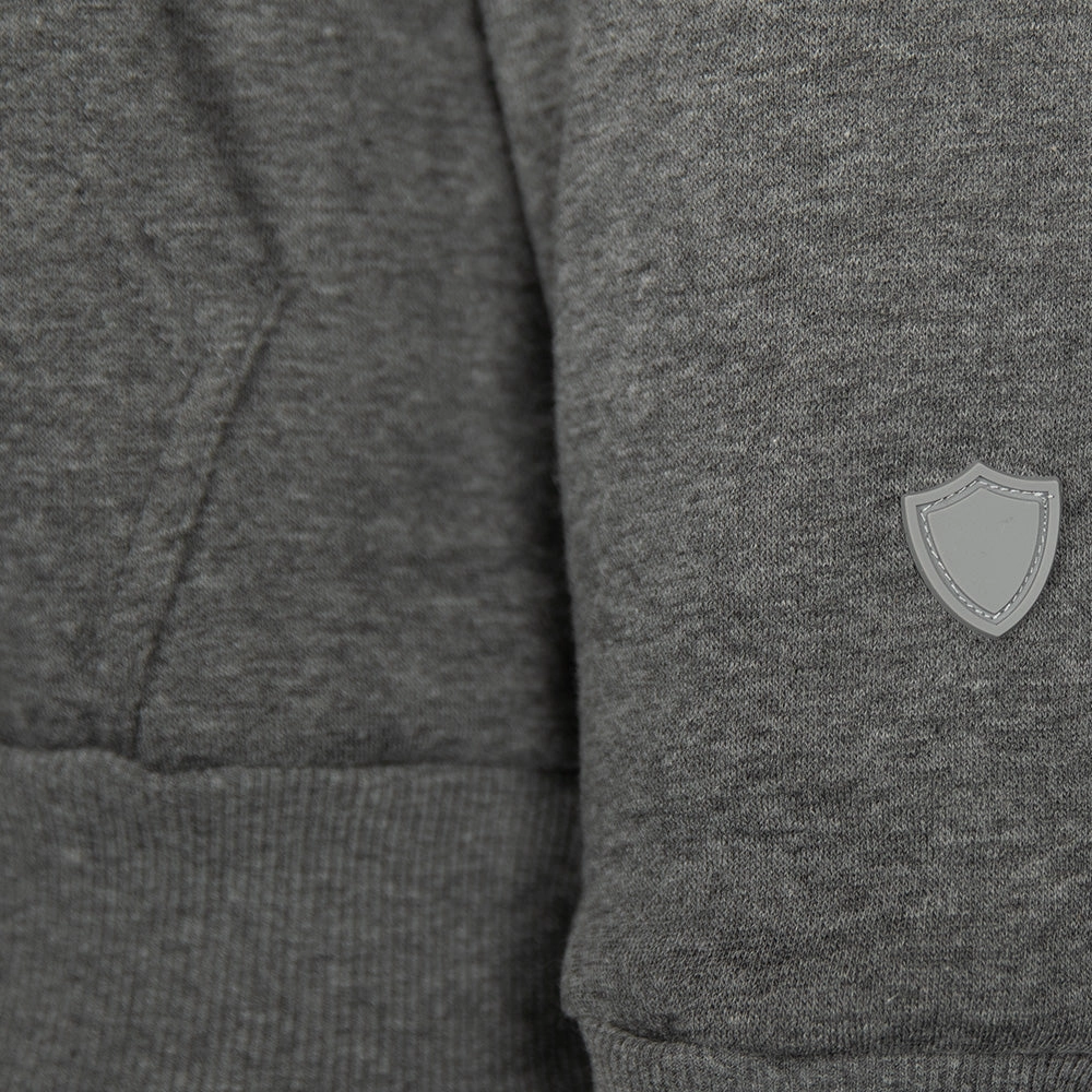 Classic Lined Hoodie | Blackout American Flag | Dark Heather Grey
