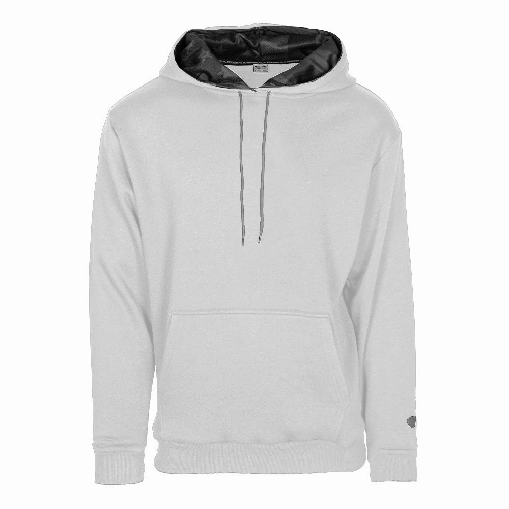 Classic Lined Hoodie | Blackout American Flag | Light Grey