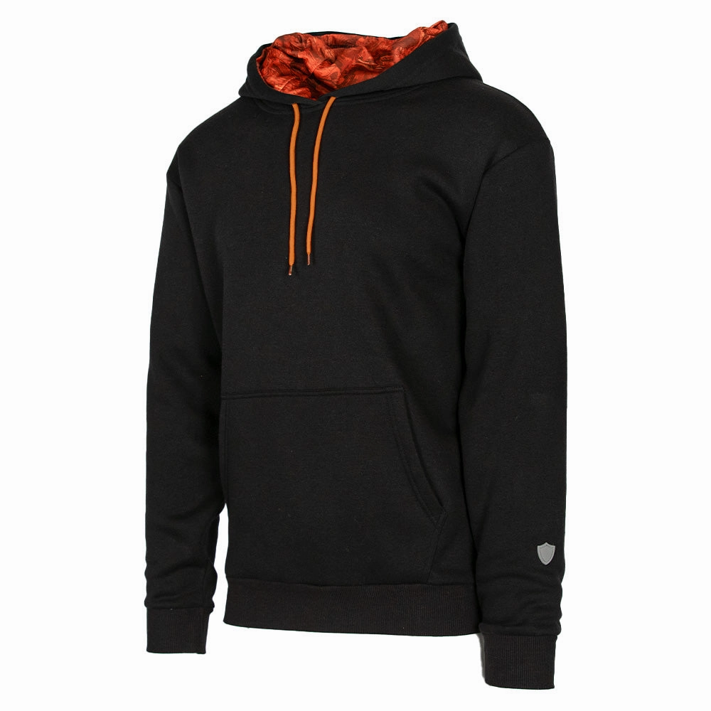 Classic Lined Hoodie | SA Forest Camo-High Vis Orange | Black