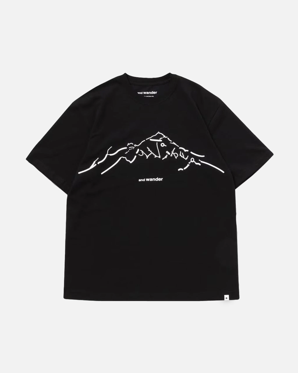 Daijiro OHARA Map Key Print T SS Black
