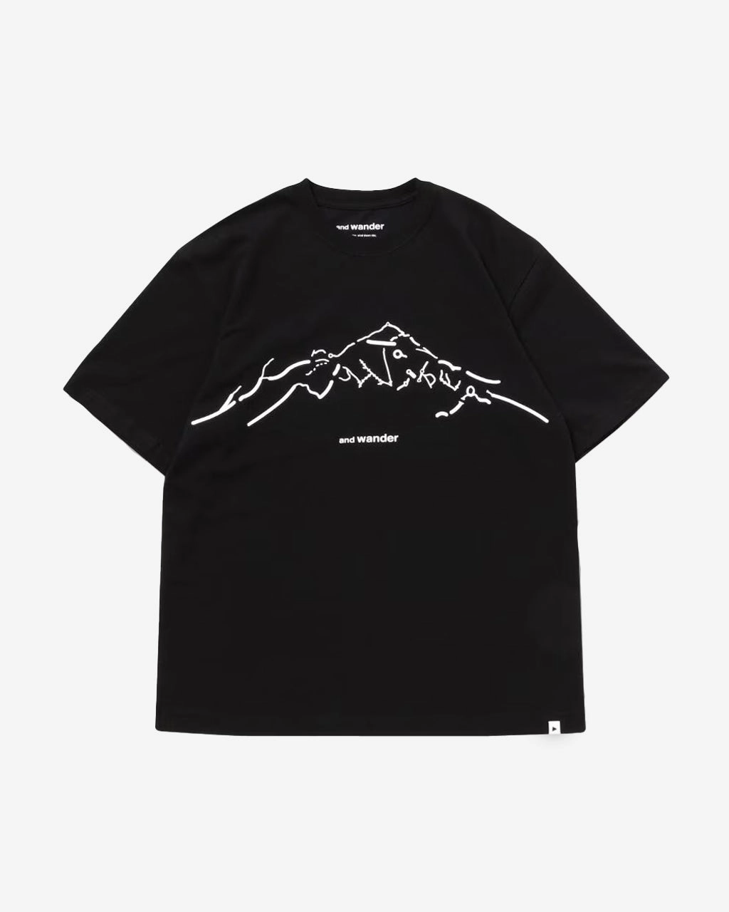 Daijiro OHARA Map Key Print T SS Black