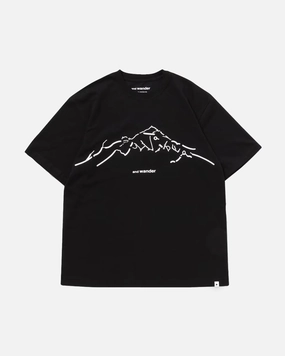 Daijiro OHARA Map Key Print T SS Black