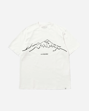 Daijiro OHARA Map Key Print T SS White