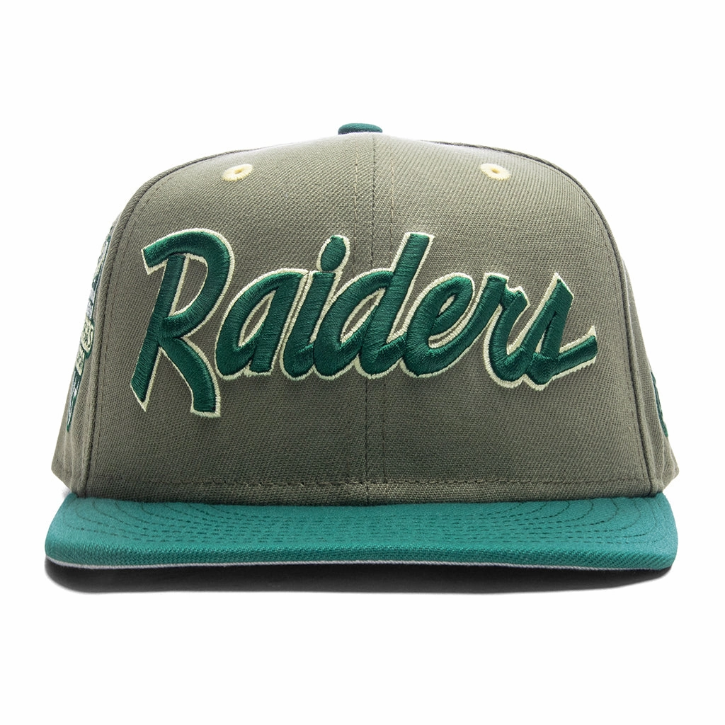 Feature x New Era 59FIFTY Fitted Las Vegas Raiders - Green Back/Emerald Green