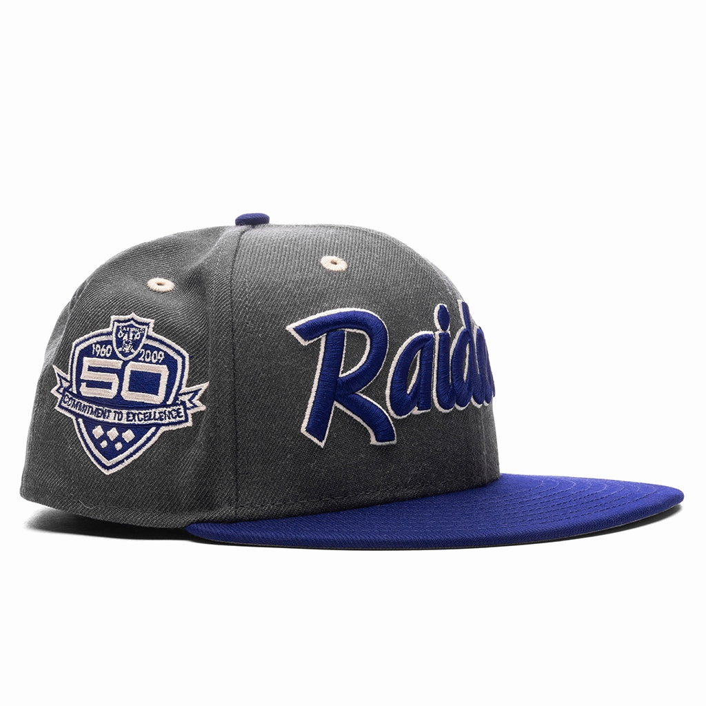 Feature x New Era 59FIFTY Fitted Las Vegas Raiders - Heather Graphite/Dark Royal