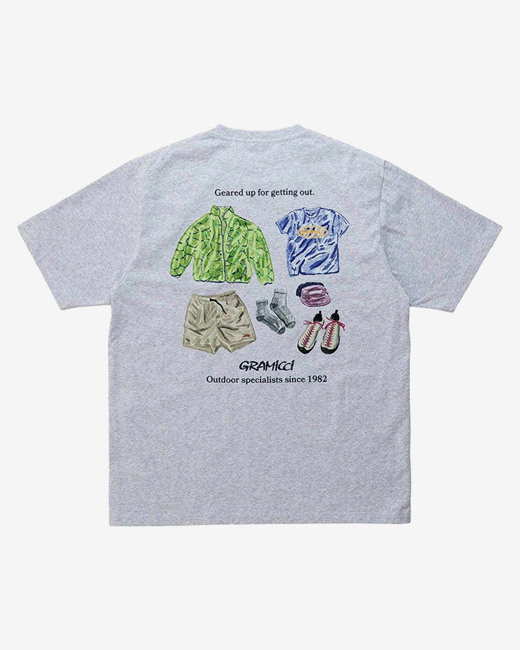 Geared Up Tee Grey Heather