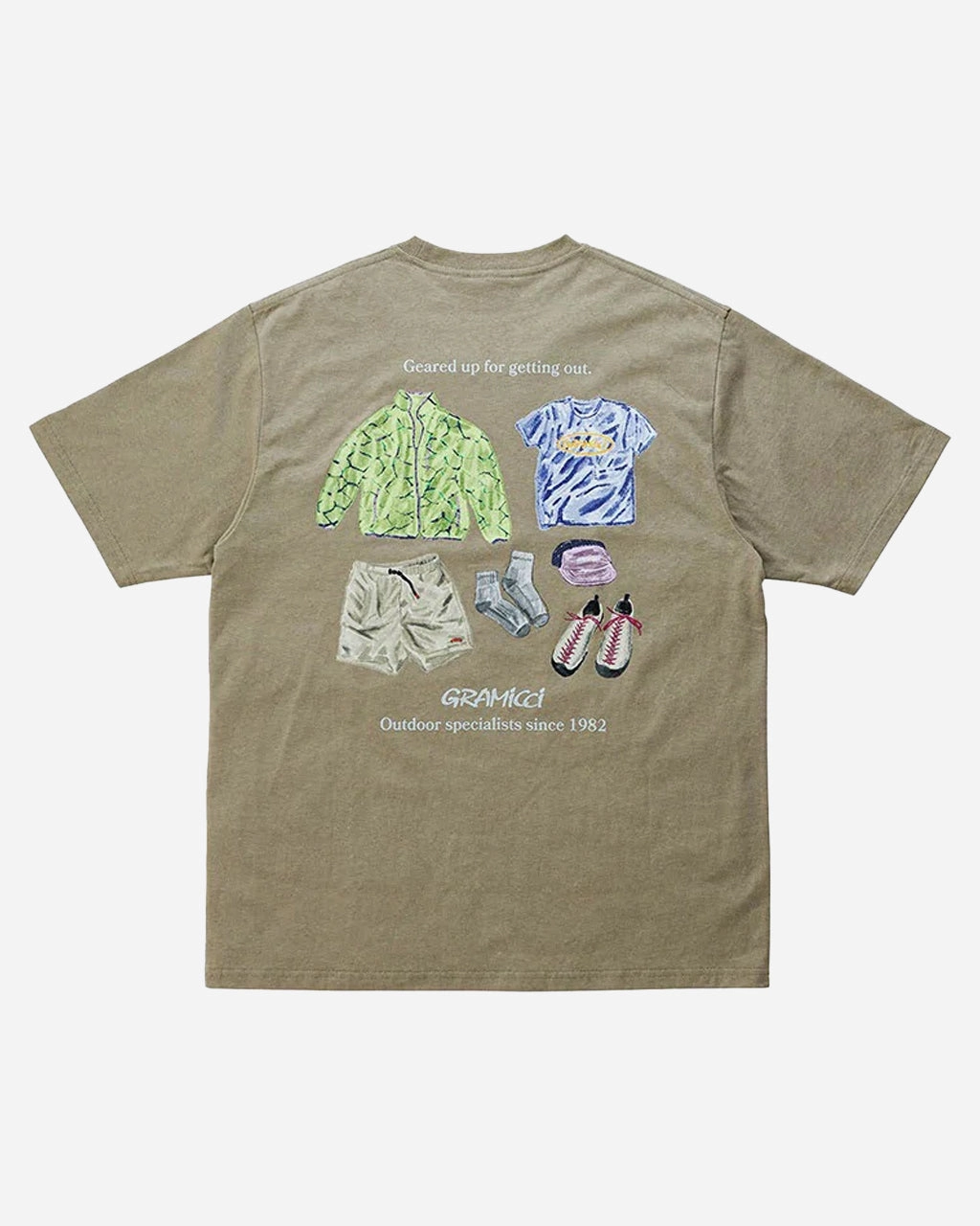Geared Up Tee Khaki
