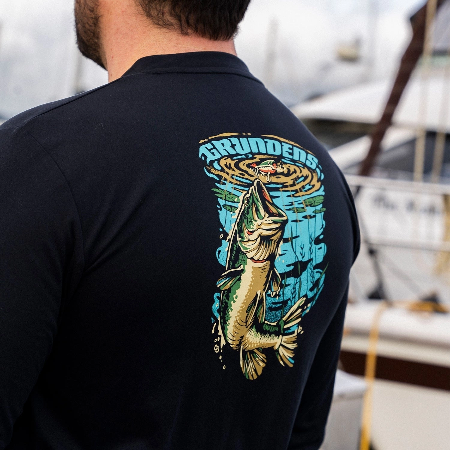 Grundens Bass Popper LS Tech Tee
