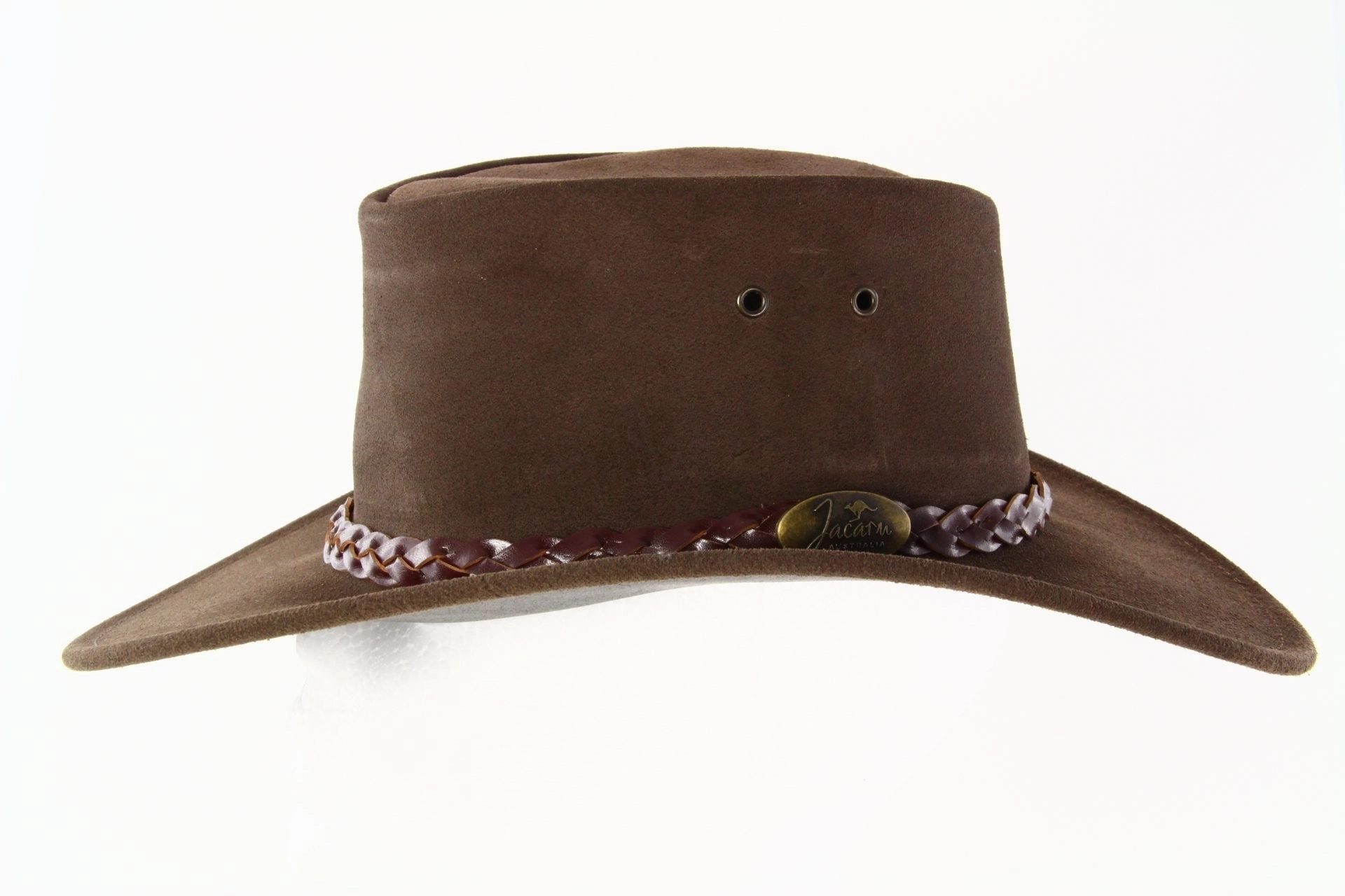 Jacaru Kids Suede Leather Hat - Brown