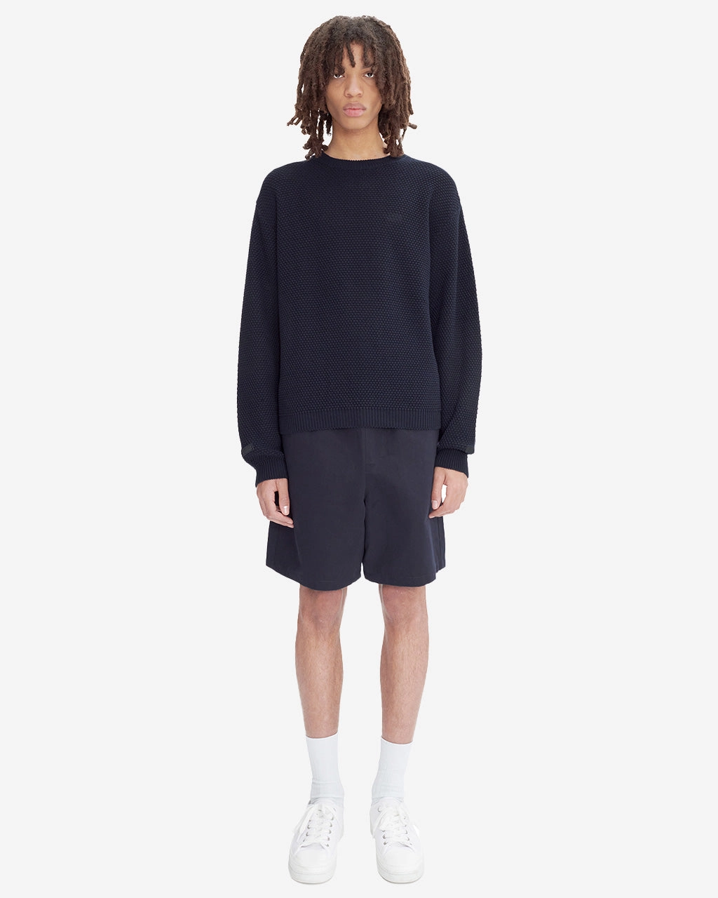 JJJJound Sweater Dark Navy Blue