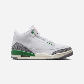 Jordan | AIR JORDAN 3 RETRO  { WHITE/VARSITY RED-LUCKY GREEN