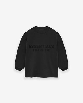 Kids Long Sleeve Shirt Jet Black