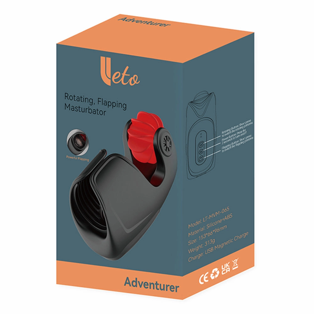 Leto Adventurer Rotating Tip-Licking & Flapping Head Stimulator