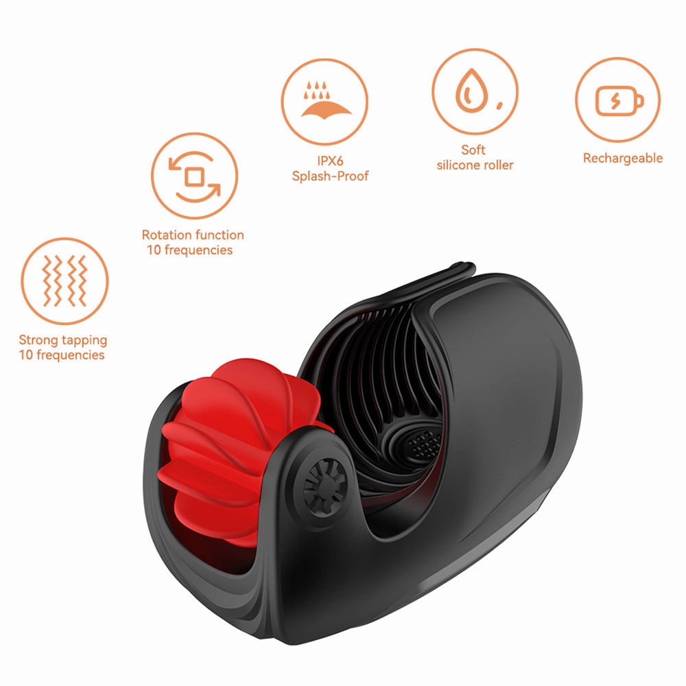 Leto Adventurer Rotating Tip-Licking & Flapping Head Stimulator