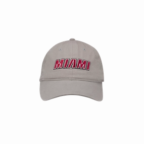 Miami HEAT Wordmark Grey Hat