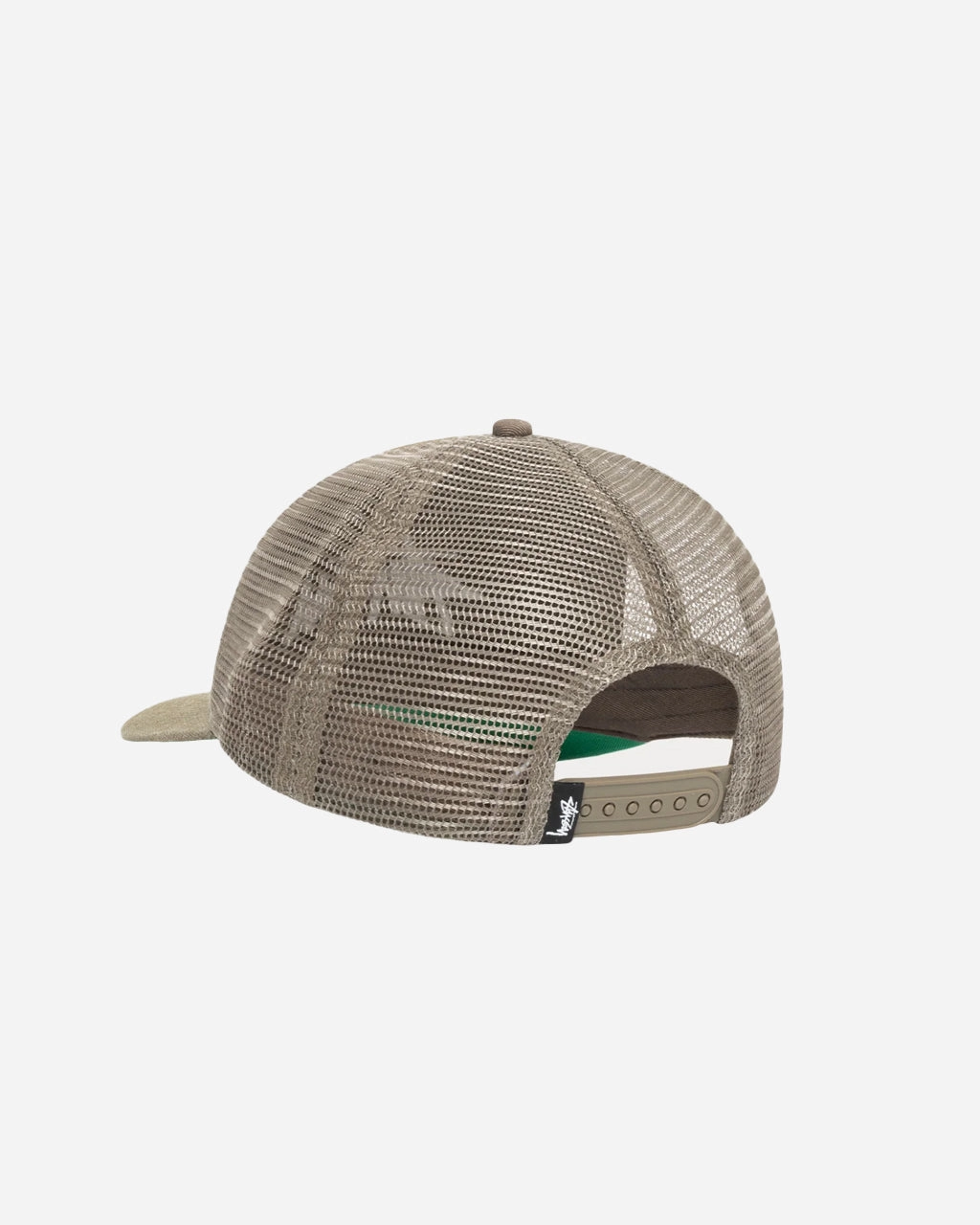 Mid-Depth Big Stock Mesh Cap Army Green