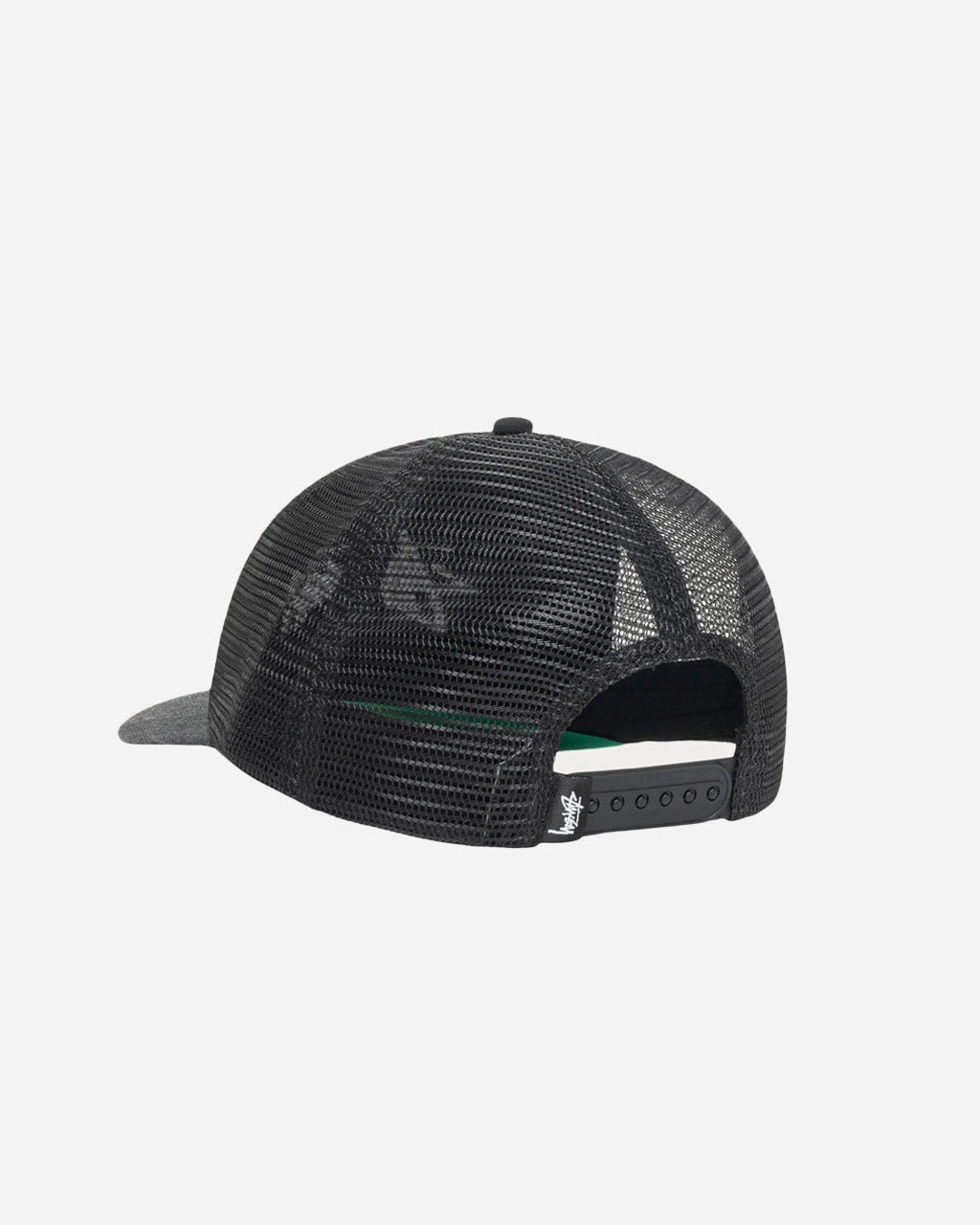 Mid-Depth Big Stock Mesh Cap Black
