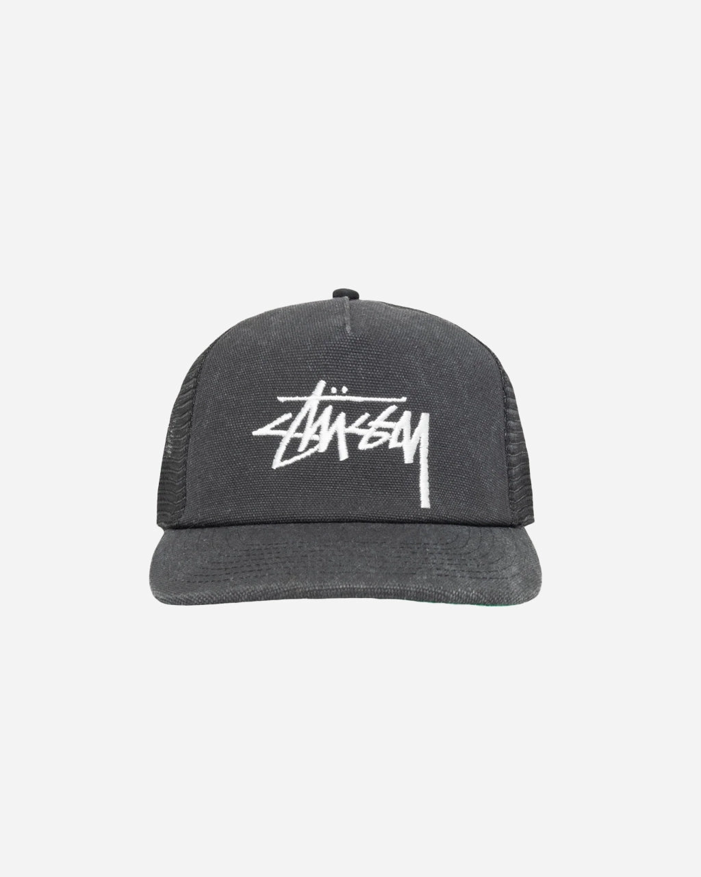 Mid-Depth Big Stock Mesh Cap Black