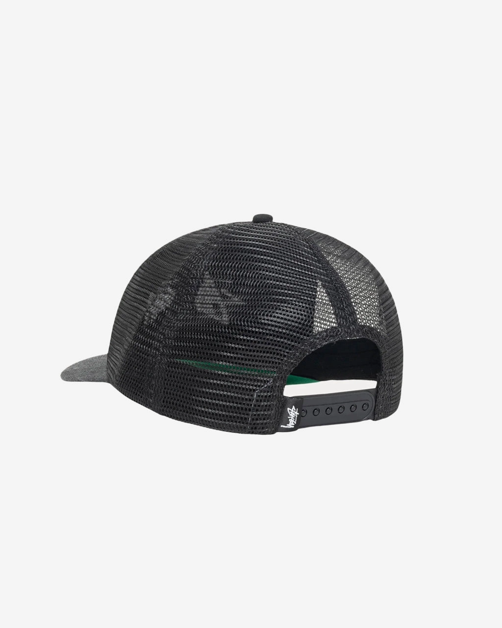 Mid-Depth Big Stock Mesh Cap Black
