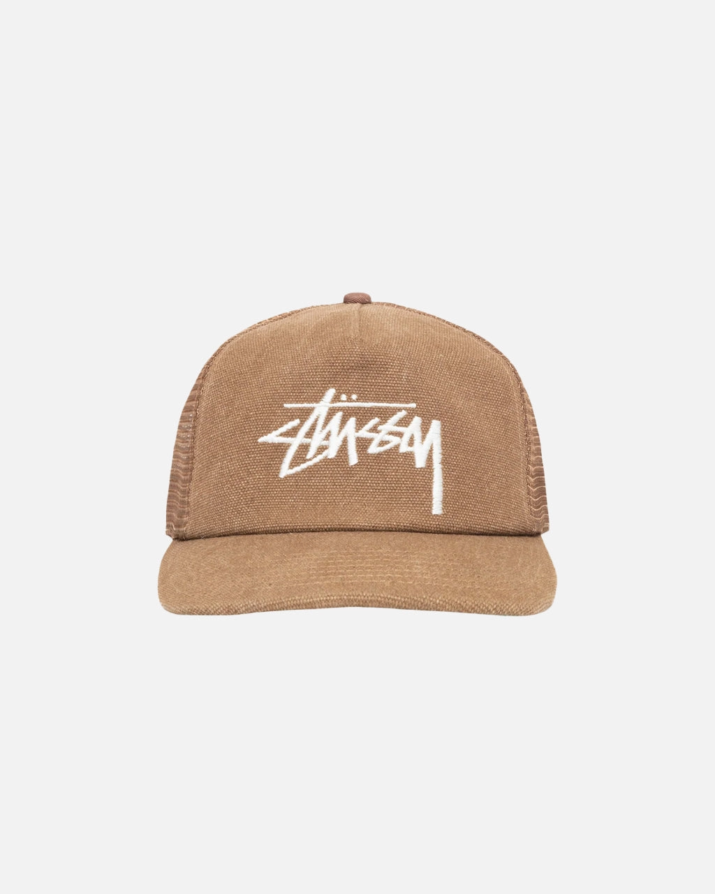 Mid-Depth Big Stock Mesh Cap Brown