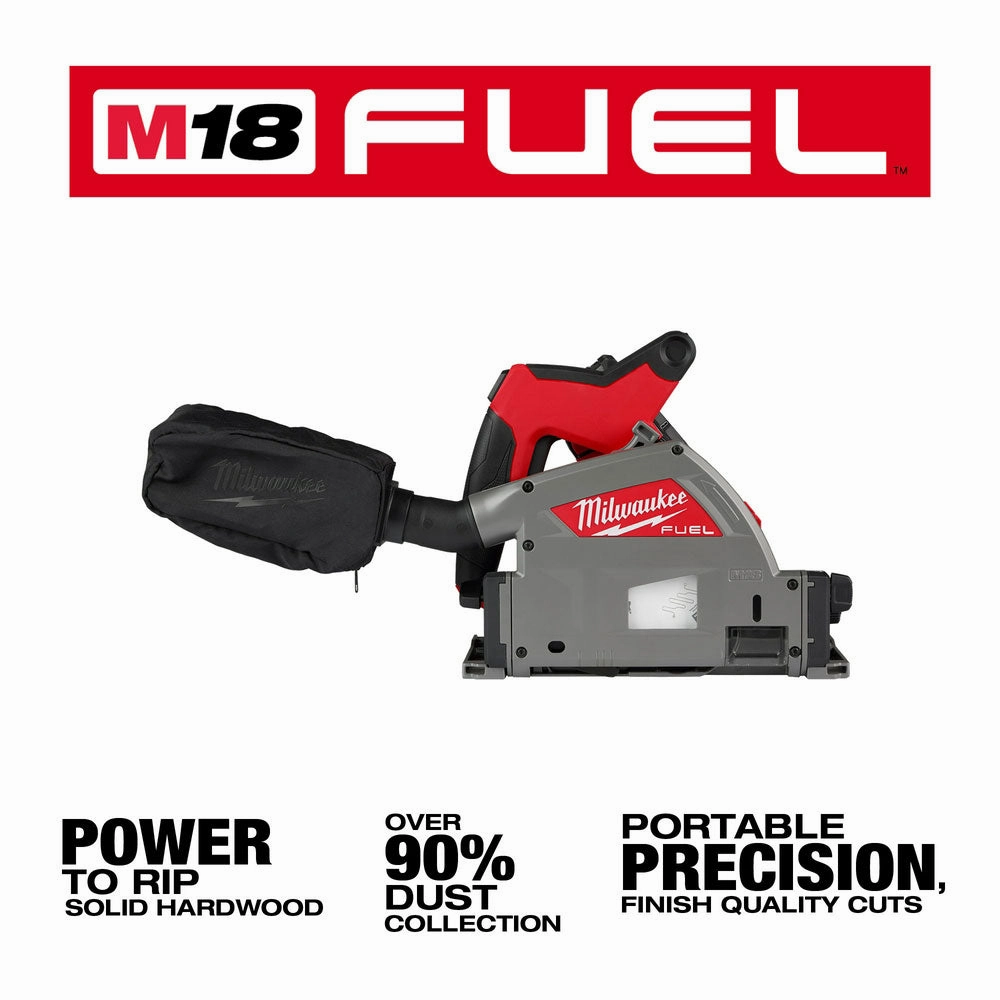 Milwaukee 2831-21TT M18 Track Saw Kit w/ Packout and 2 55 Inch Tracks with Bag