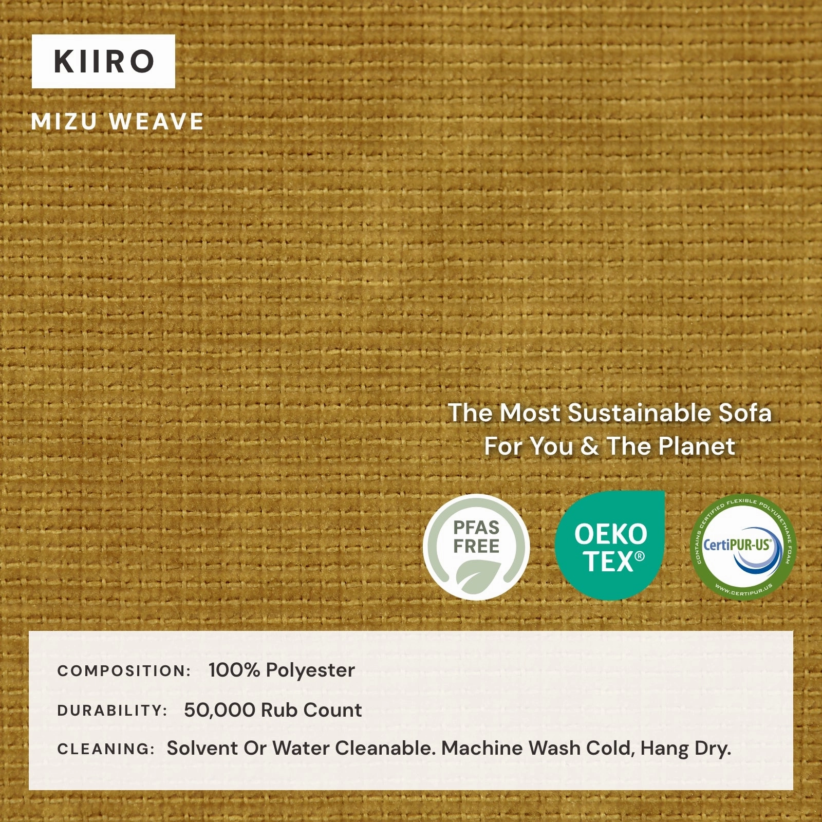 Modular Washable 3-Seater U-Sectional in Kiiro | Memorix  Seat | Contour Pillow