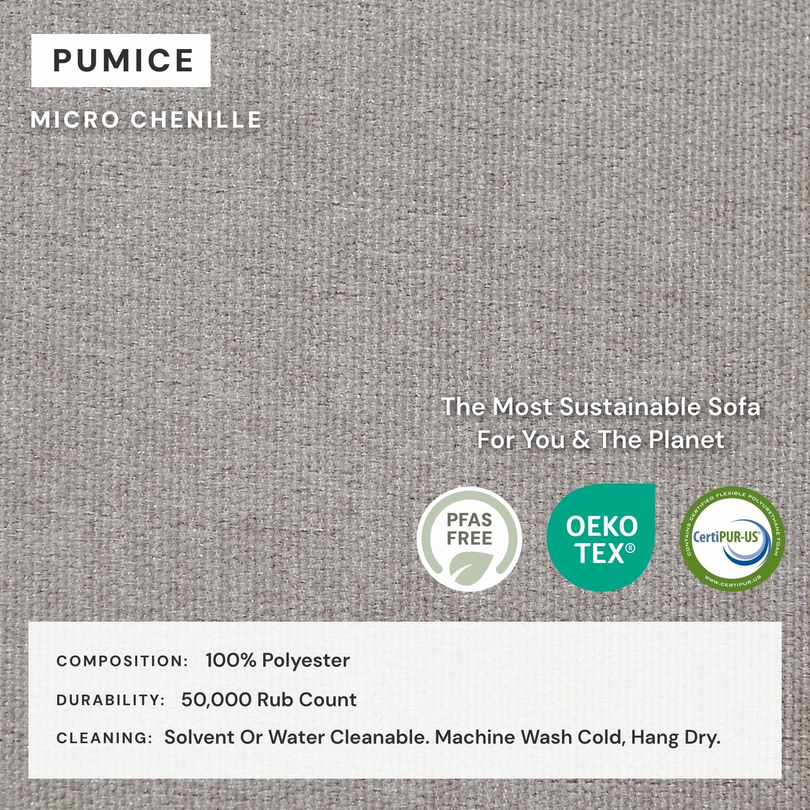 Modular Washable 4-Seater Corner Sectional   Ottoman in Pumice | Deluxe  Seat | Cloud Pillow