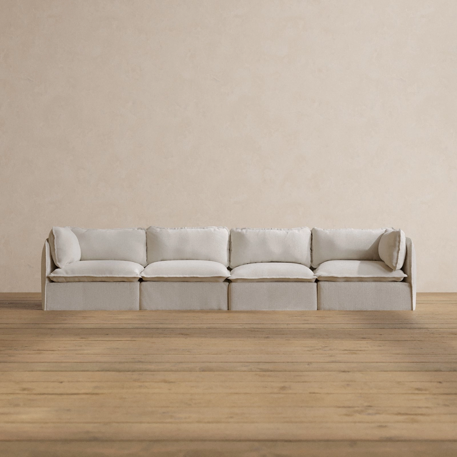 Modular Washable 4-Seater in Powder | Memorix  Seat | Contour Pillow