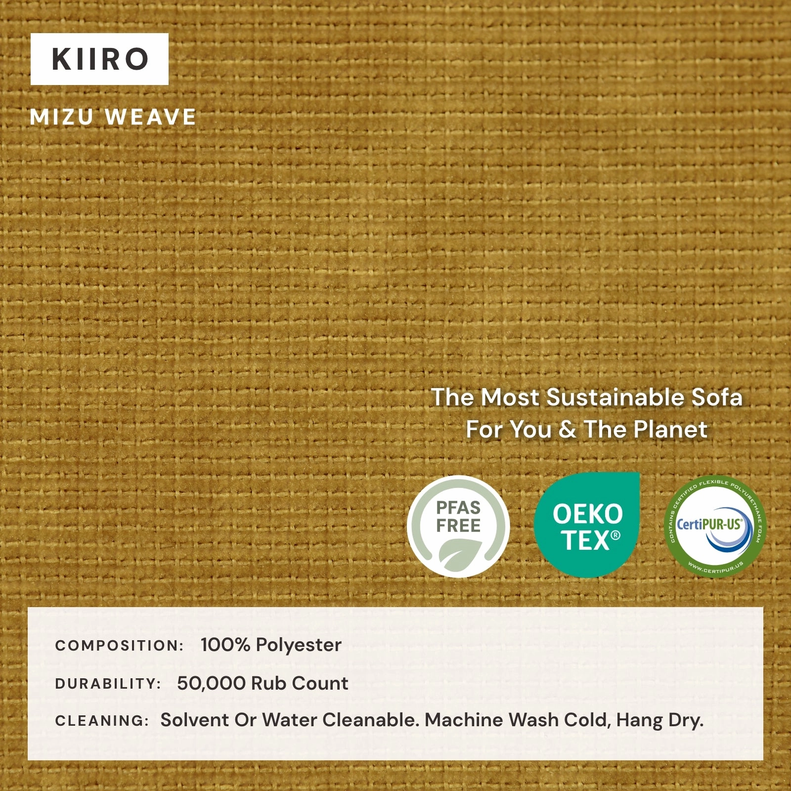Modular Washable 4-Seater Sectional in Kiiro | Memorix  Seat | Contour Pillow