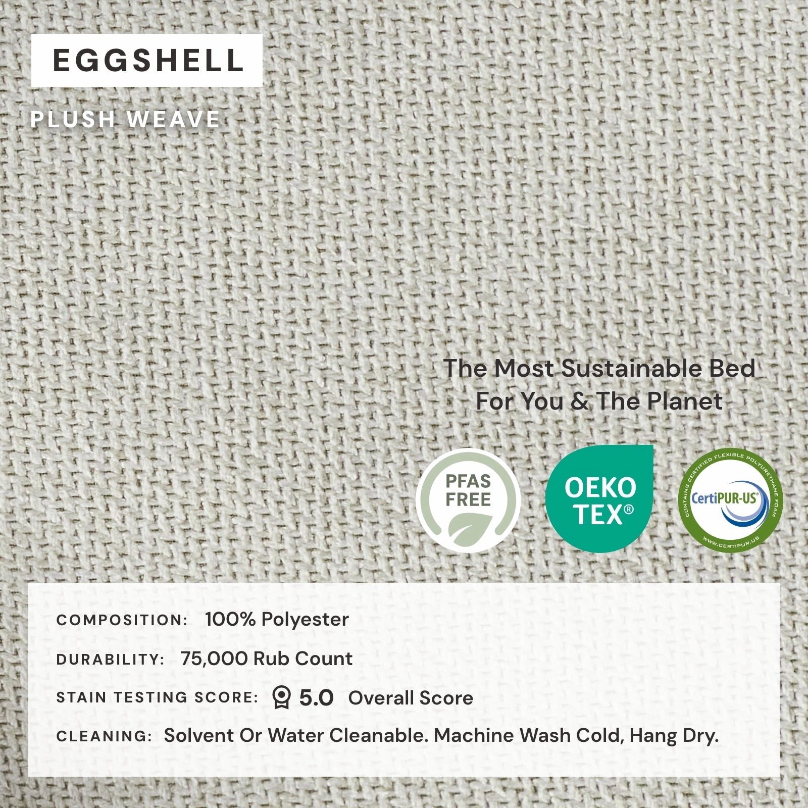 Modular Washable 5-Seater Corner Sectional   Ottoman in Eggshell | Deluxe  Seat | Cloud Pillow