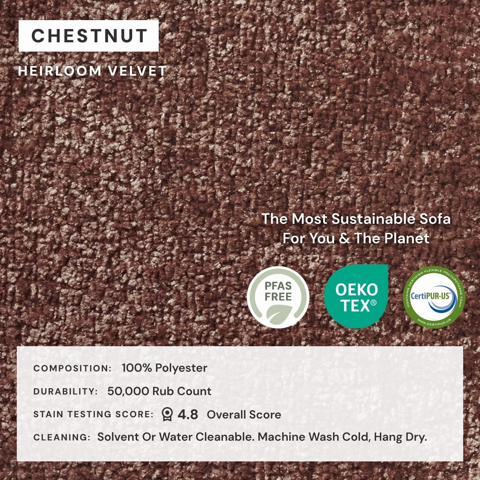 Modular Washable 5-Seater Corner Sectional in Chestnut | Deluxe  Seat | Cloud Pillow