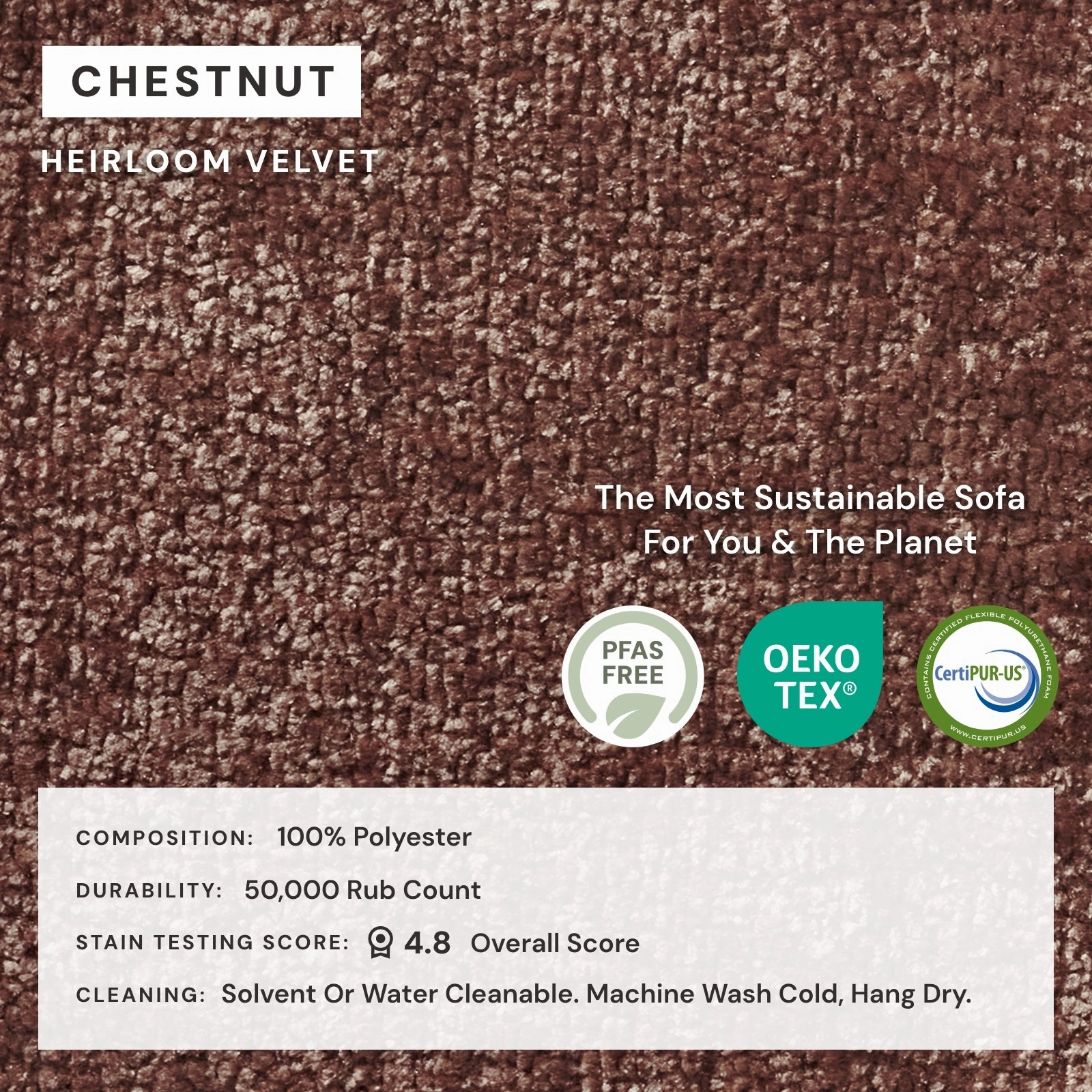 Modular Washable 5-Seater Open-Ends Corner Sectional   Ottoman in Chestnut | Deluxe  Seat | Cloud Pillow