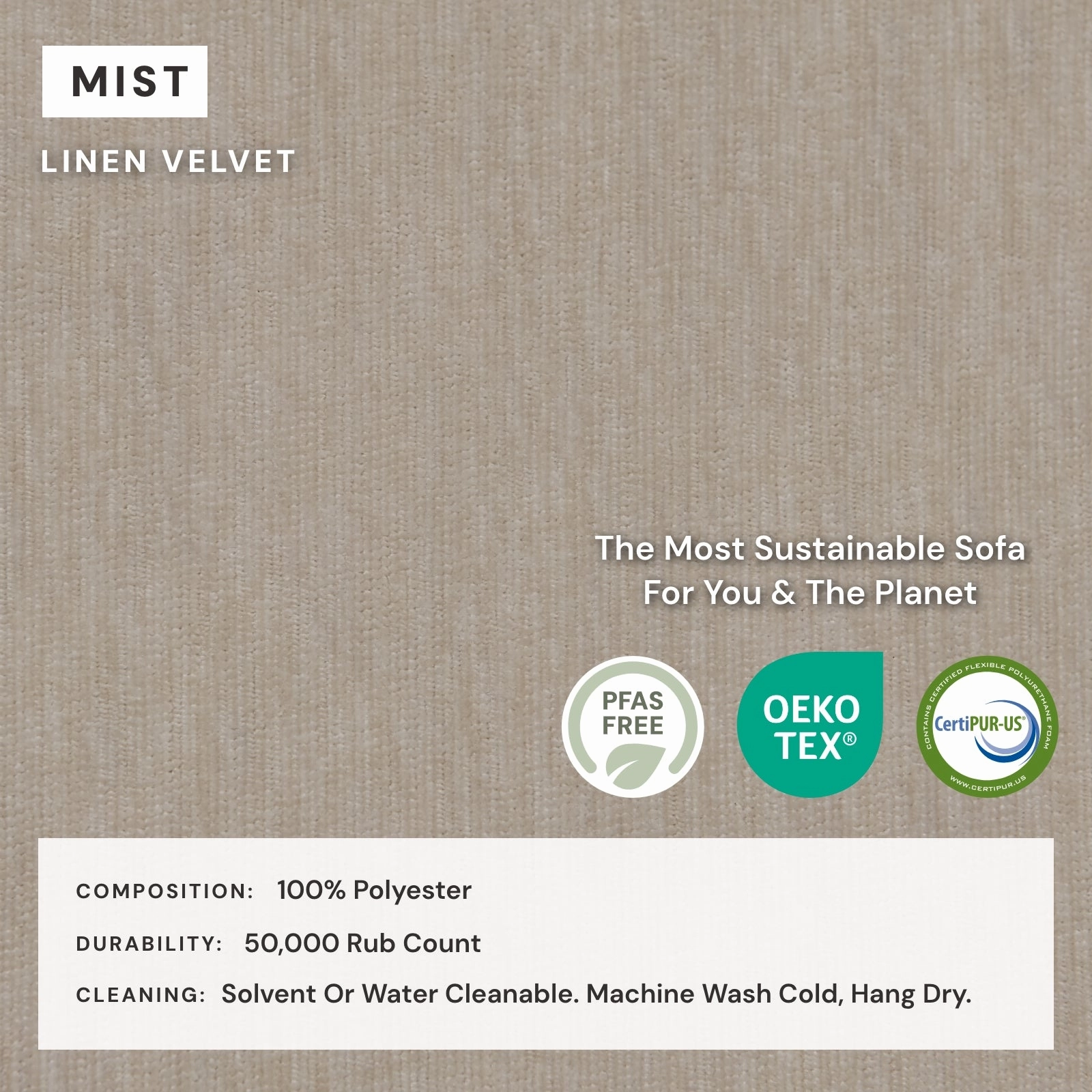 Modular Washable 5-Seater Open-Ends Corner Sectional in Mist | Deluxe  Seat | Cloud Pillow
