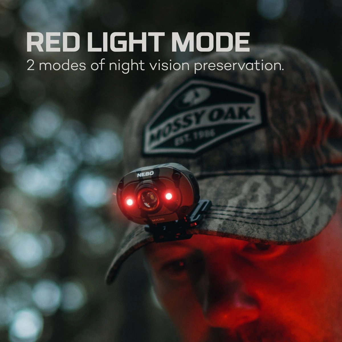 Nebo Mycro 400 Lumen Headlamp Mossy Oak BottomLand