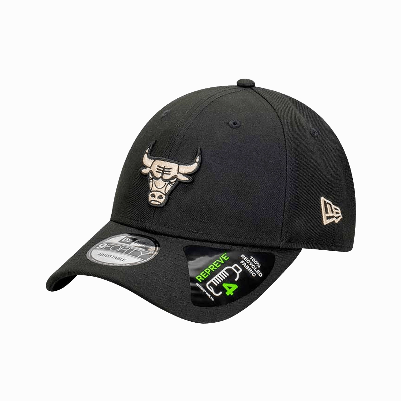 New Era Chicago Bulls Repreve® Black Oat 9Forty Adjustable Cap