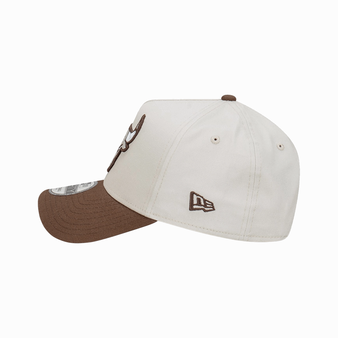 New Era Chicago Bulls Vintage Stone Walnut 9Forty A-Frame Snapback Cap