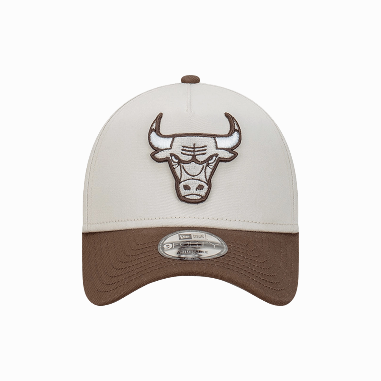 New Era Chicago Bulls Vintage Stone Walnut 9Forty A-Frame Snapback Cap
