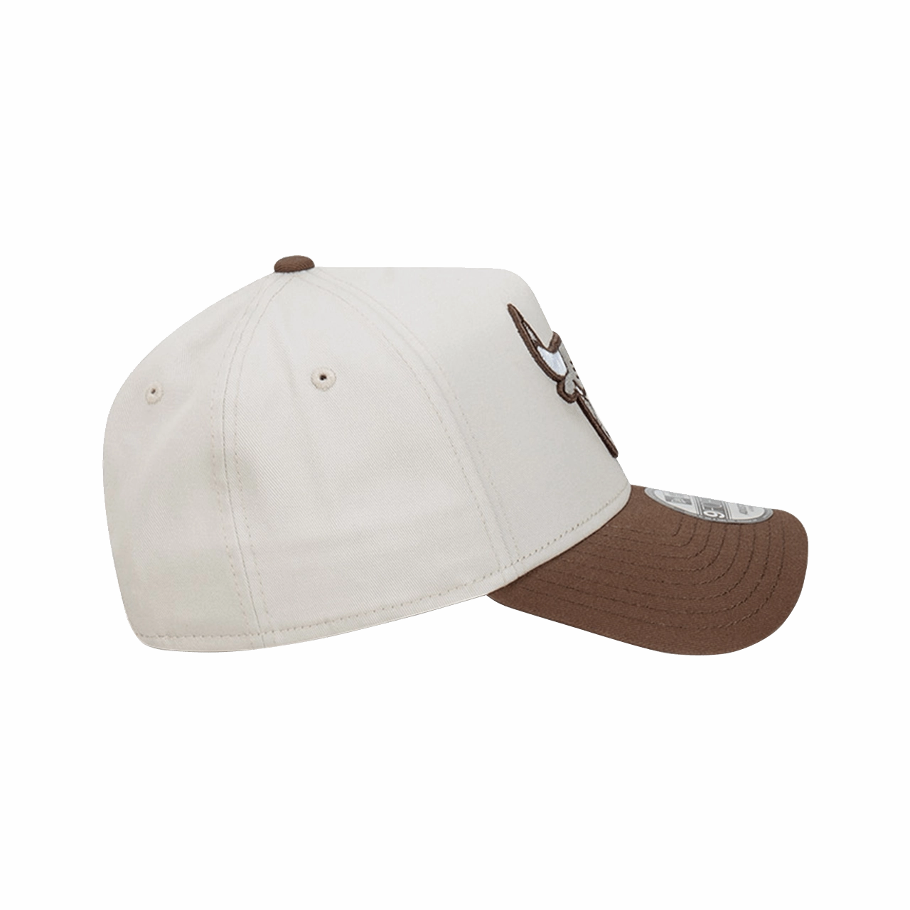 New Era Chicago Bulls Vintage Stone Walnut 9Forty A-Frame Snapback Cap