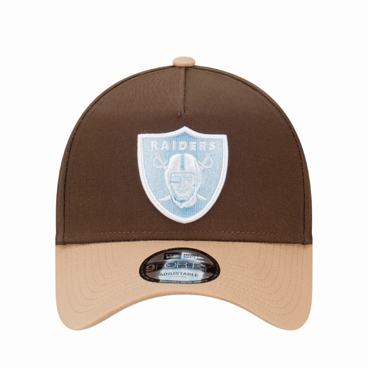 New Era Las Vegas Raiders 9FORTY A Frame Cap - Walnut/Camel/Glacial Blue